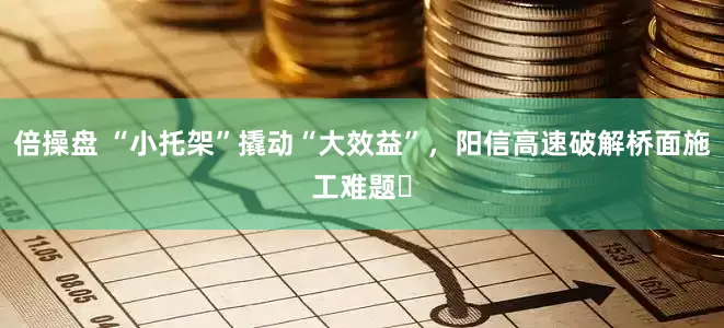 倍操盘 “小托架”撬动“大效益”，阳信高速破解桥面施工难题​